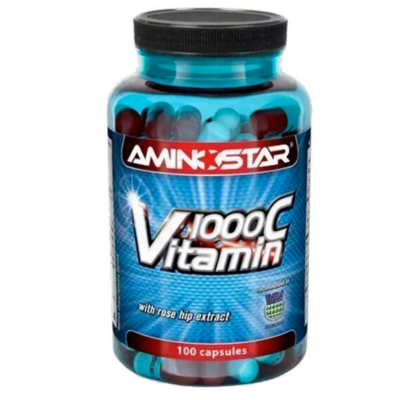 Aminostar Vitamin C 1000 s extraktem šípku - 100 kapslí